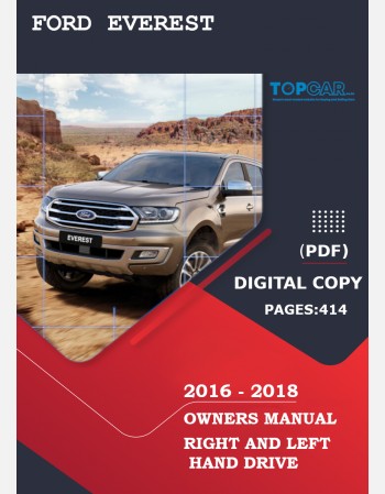 ford everest 2016 2017 2018 owners manual